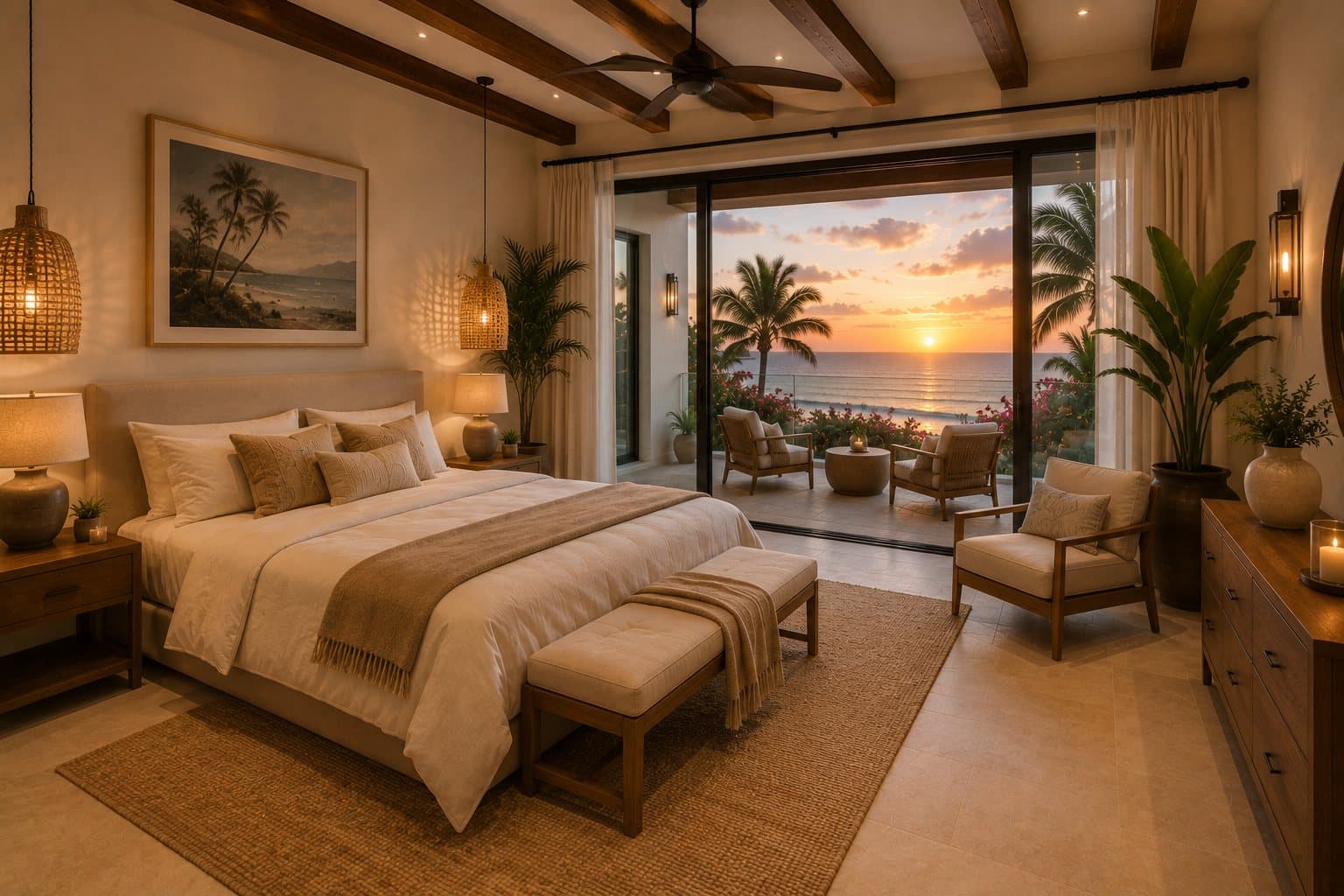 Spacious private suite with natural light