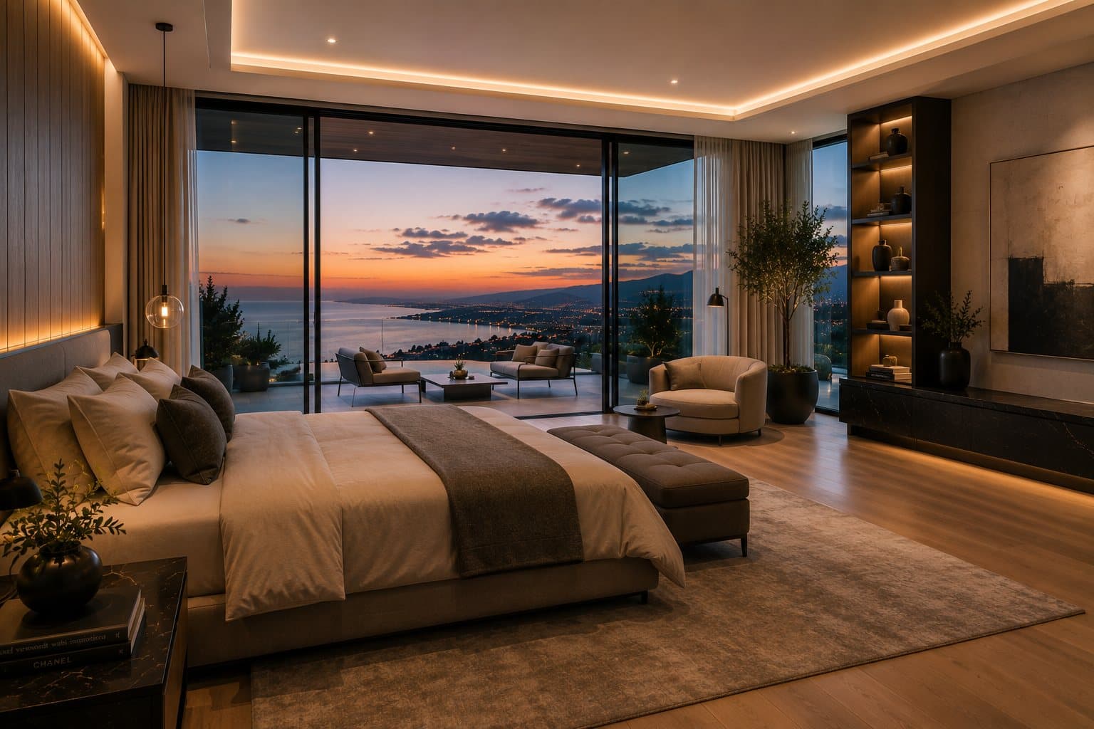 Stone-led contemporary bathroom